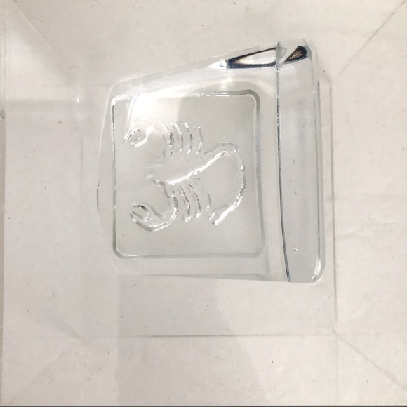Embossed Scorpion Glass Paperweight Scorpio - Picture 5 of 8